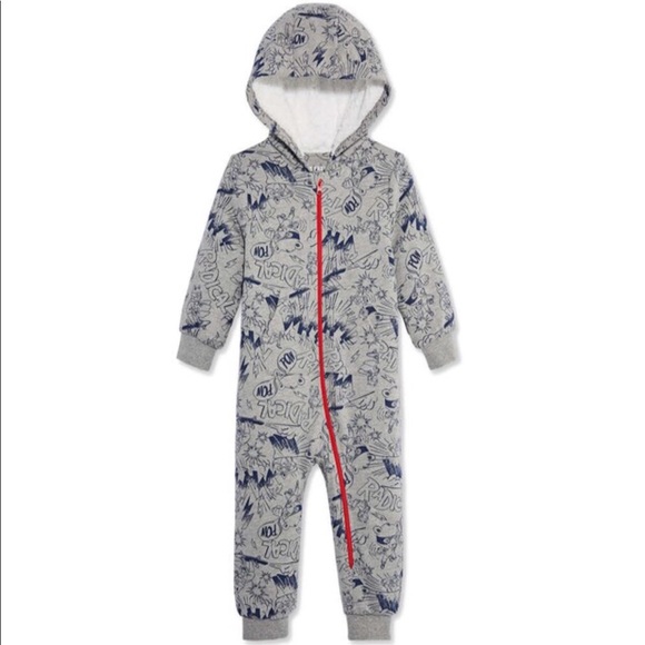 Joe Fresh Other - NWT Joe Fresh Baby Boys Sherpa Lined Winter Romper